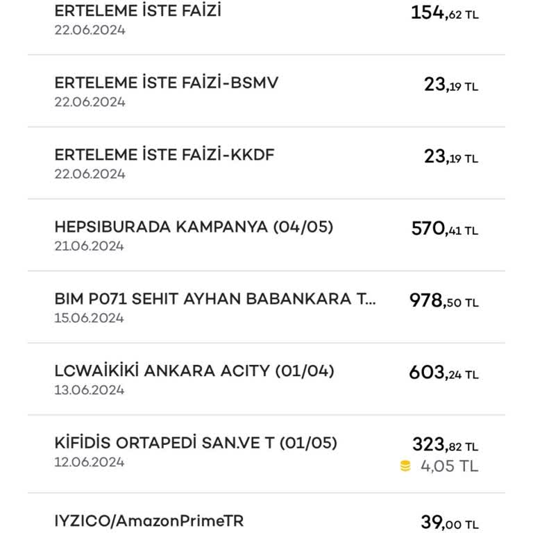 Akbank Kredi Kartı Ekstre Dönem Faizi