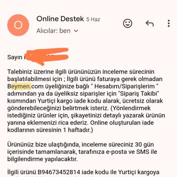 Skechers Beymen Sorunlu Ürün Müşteri Memnuniyetsizliği