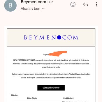 Skechers Beymen Sorunlu Ürün Müşteri Memnuniyetsizliği