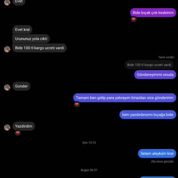 Bıçak Diyarı 30 Şikayet Var