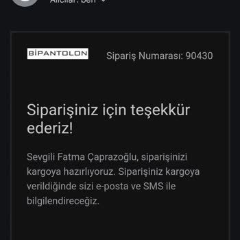 Bipantolon Geciken Ve Dönülmeyen Sipariş
