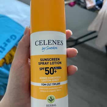 Celenes By Sweden Güneş Kremi Eşyalarımı Sapsarı Yaptı