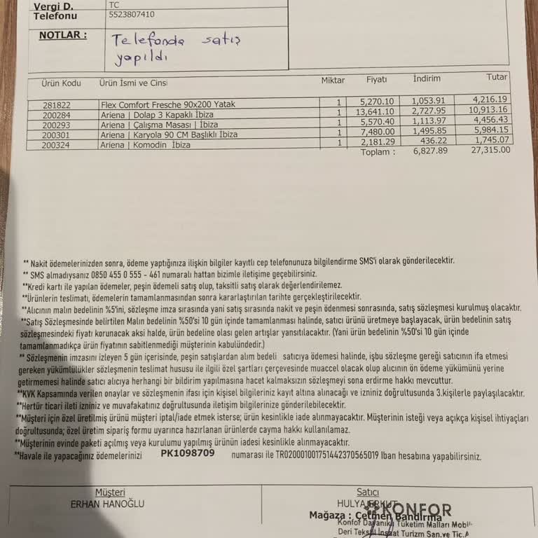 Çetmen Mobilya Ürün Teslimat Problemi