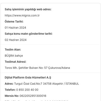 Migros Baby Turco 5 Numara Şikayet