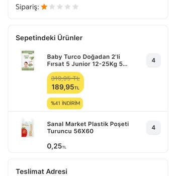 Migros Baby Turco 5 Numara Şikayet
