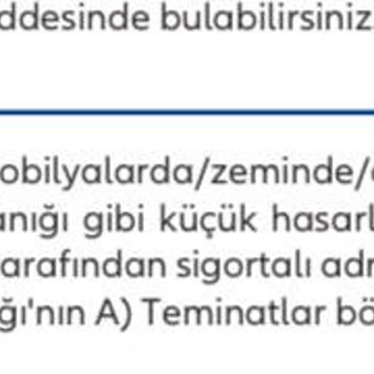 Allianz Sigorta Allianz Poliçe İçeriğine Uymuyor