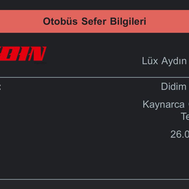 Lüx Aydın Turizm Sorunlu Otobüs Yolculuğu Deneyimi