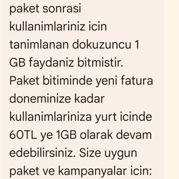 Turkcell Faturasında Beklenmedik Yüksek Ücretler Ve İzinsiz İnternet Aşımı