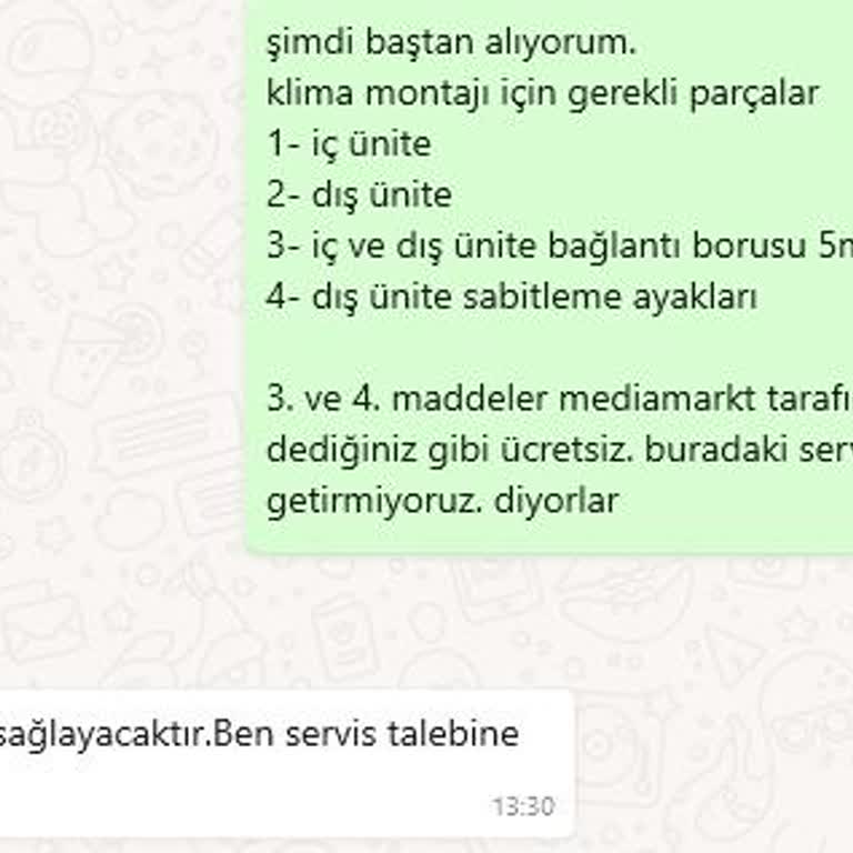 Samsung TR Klima Montaj Kitini Servis Verecek Mi?