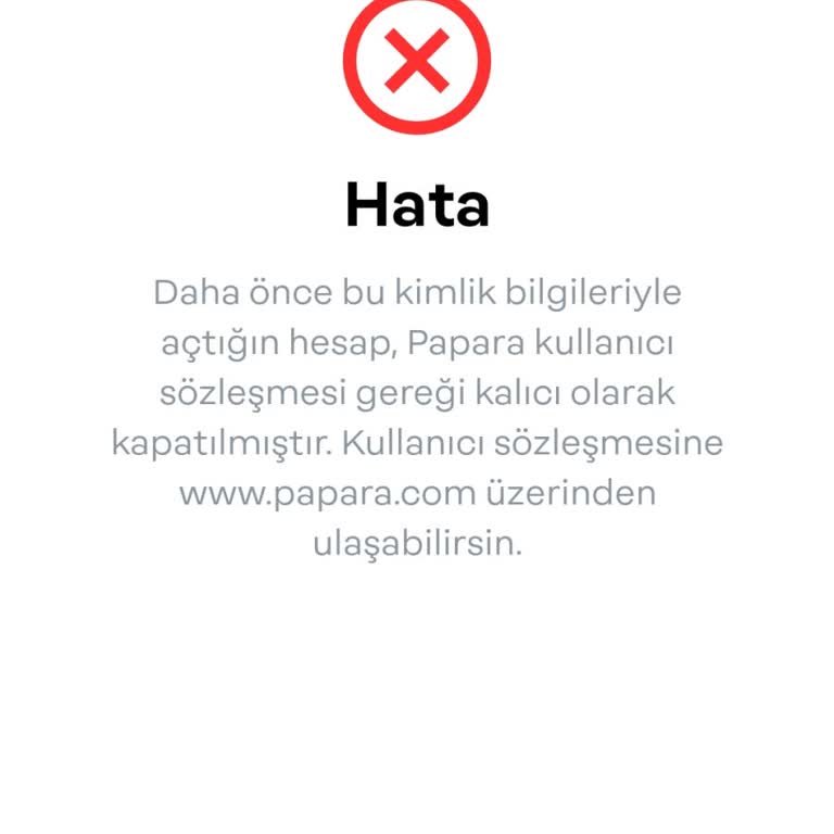 Papara Hesabımın Kalıcı Olarak Kapanması