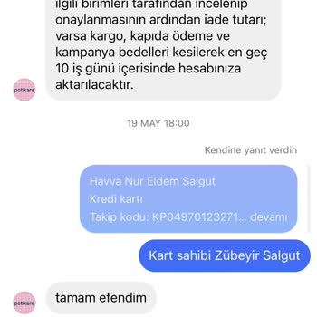 Potikare Para İadesi Yapmadılar