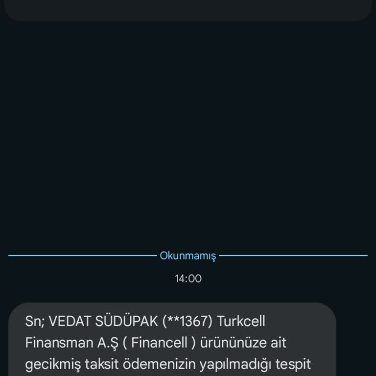 Turkcell Recom Takip Şahsıma Ait Olmayan Borç