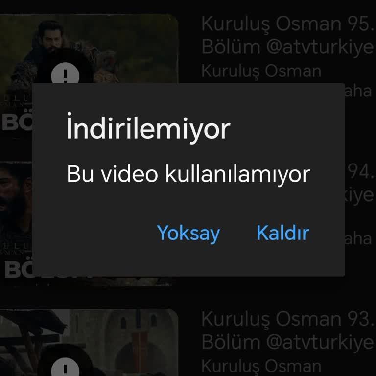 Youtube.com Premium'da İndirilen Videoları İzleyemiyorum