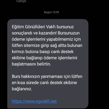 Eğitim Gönüllüleri Vakfı Sahte Burs Başvurusu