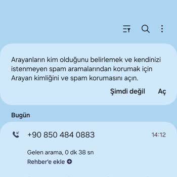 0850 484 08 03 Yanıltıcı Telefon Aramaları Ve Yanlışlıkla Onaylanan İşlemler