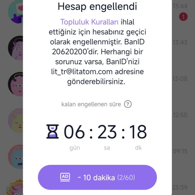 Litmatch Ban Kaldırdınız Sebepsiz Ban