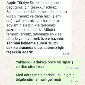 Appleturkiye.com (özel) Kartımdan Para Çekildi Fakat Siparişle İlgili Hiçbir Belge Gelmedi