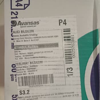 Avansas Ve Yine Sıkıntılı Teslimat Durumu