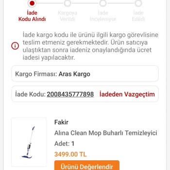 Trendyol Kusurlu Ve Faturasız Ürün İlgisiz Hizmet