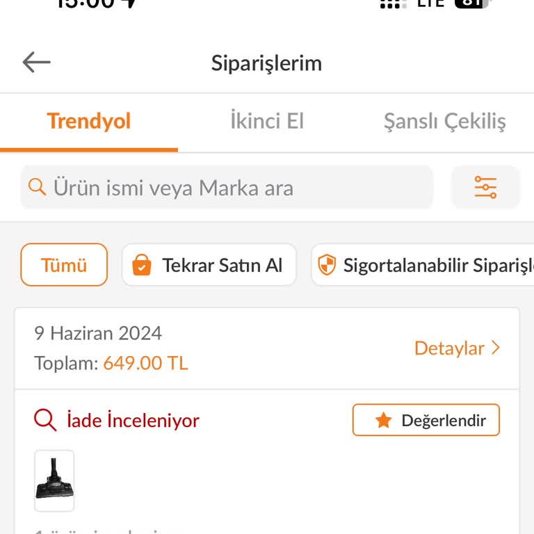 Trendyol Yanlış Ürün Ve Geciken Ücret İadesi Sorunu