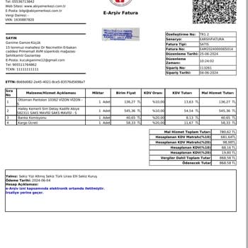 Abiye Merkezi Defolu Ürün Gönderimi.