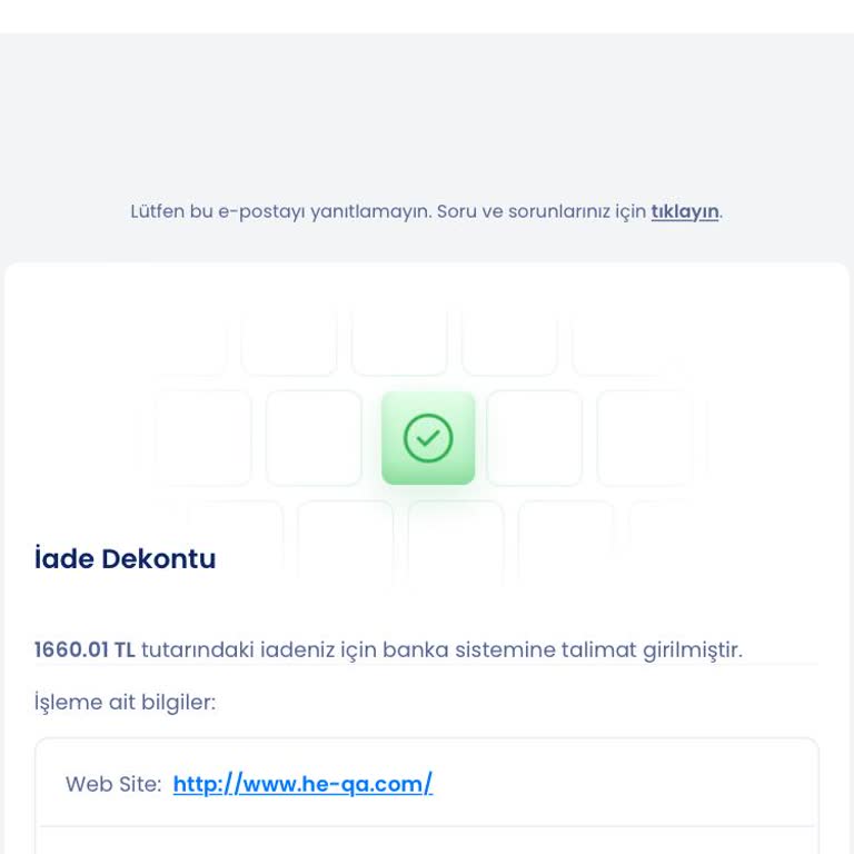 HE-QA By Esra Keskin Demir İade Kesintisi!