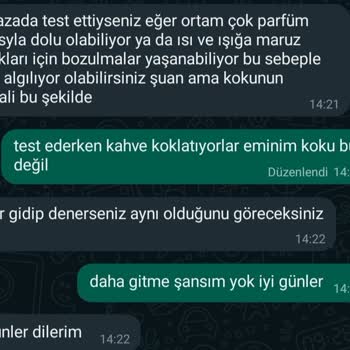 Dekant Parfüm Benim İstediğim Parfümle Gönderdikleri Parfüm Aynı Değil