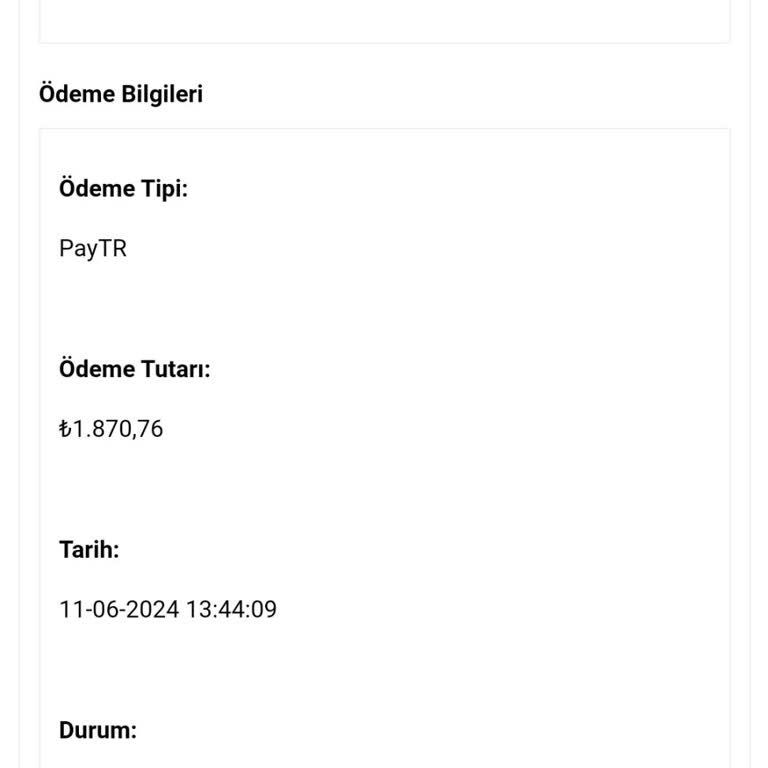 OZSARICAM Kargoya Verilmeyen Siparişler