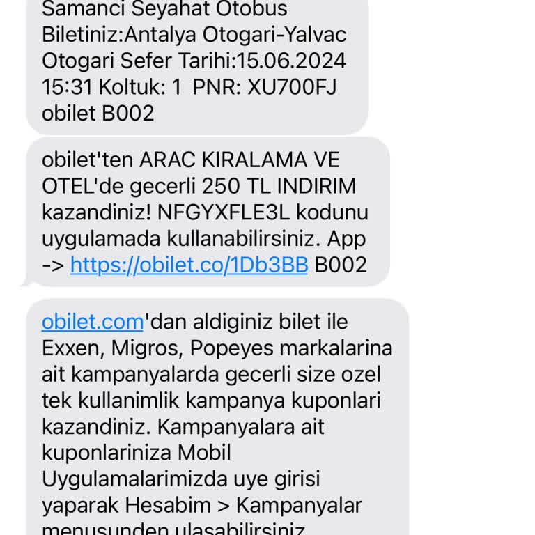 Obilet İlgisiz Firma Ve Anlaşmalı Olduğu Firmalar