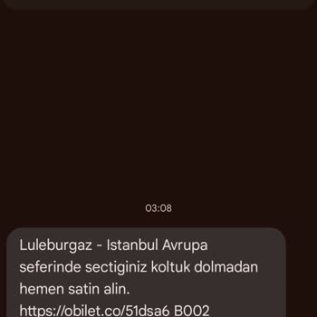 Obilet'ten Aldığım Otobüs Biletini Obilet Uygulamasında Göremiyorum.