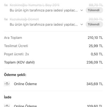 Yemek Sepeti Stok Sorunu Ve Haksız Teslimat Ücreti Alıyor