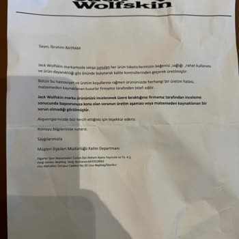 Jack Wolfskin Şapkasında Kalıcı Leke Problemi