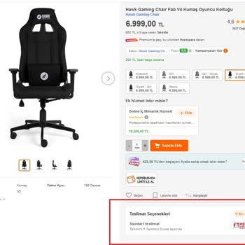 Hawk Gaming Chair - Aras Kargo - Kutu Bina Girişine Bırakılıp Gidildi