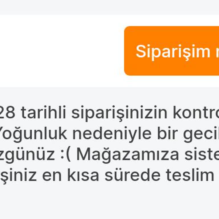 Migros Siparişim Çok Uzun Süre Gecikti