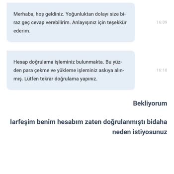 BaşarıBet Onaylanmış Hesaba Tekrar Onay İstiyorlar