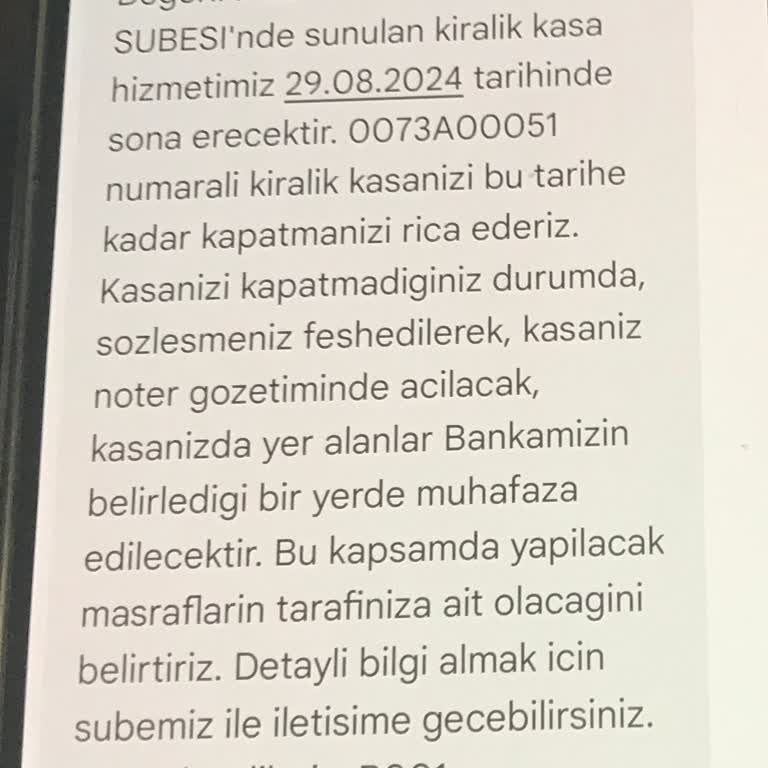 Yapı Kredi Zoraki Kasa Boşalttırma