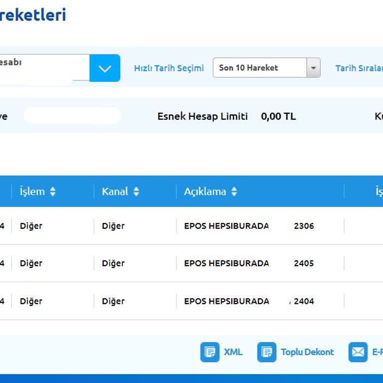 Hepsiburada İznim Olmadan Epos Adı Altında Kesinti Yapmıştır.