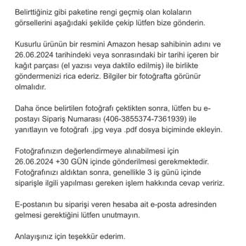 Amazon.com.tr E-Ticaret Firması Tüketim Tarihi Dolmuş Ürünler Satıyor