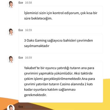Yakabet Müşteri Hizmetleri Memnuniyetsizliği