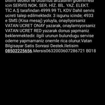 Vatan Bilgisayar Garanti Kapsamı Fahiş Fiyat