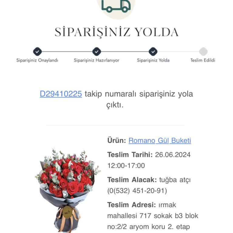 Taze Çiçek (tazecicek.com) Zamanında Teslim Edilmeyen Çiçek Ve İade Sorunu