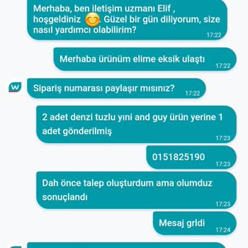 Watsonsın Eksik Ürün Göndermesi