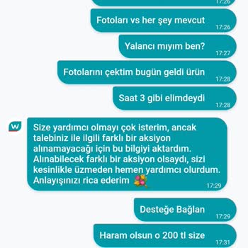 Watsonsın Eksik Ürün Göndermesi