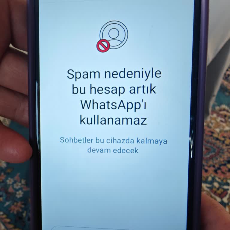 Reeder Telefon WhatsApp Spam Nedeniyle Kullanılamaz hatası alıyorum
