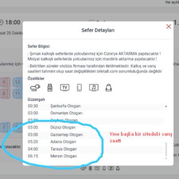 Özlem Mardin Vif Enuygun.com Varış Saati Yanlışlığı Sebebiyle Yaşanan Mağduriyetim.