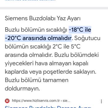 Siemens Buzdolabında Gaz Kokusu Ve Yiyeceklerin Etkilenmesi