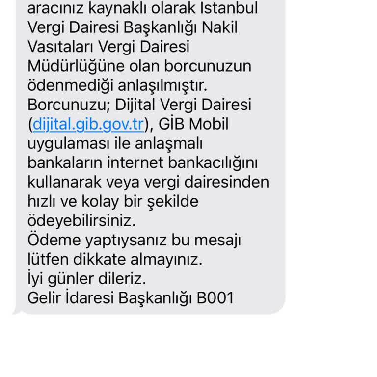 Gelir İdaresi Başkanlığı Olmayan Vergi Borcu