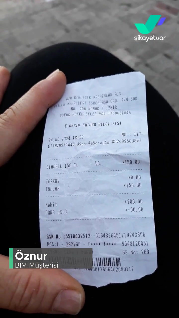 BİM Kontör Yükledim Gelmedi! videonun kapak resmi