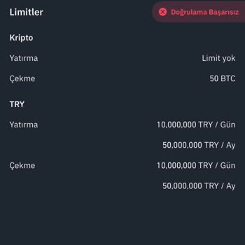 Binance TR Kimlik Doğrulama Hatası