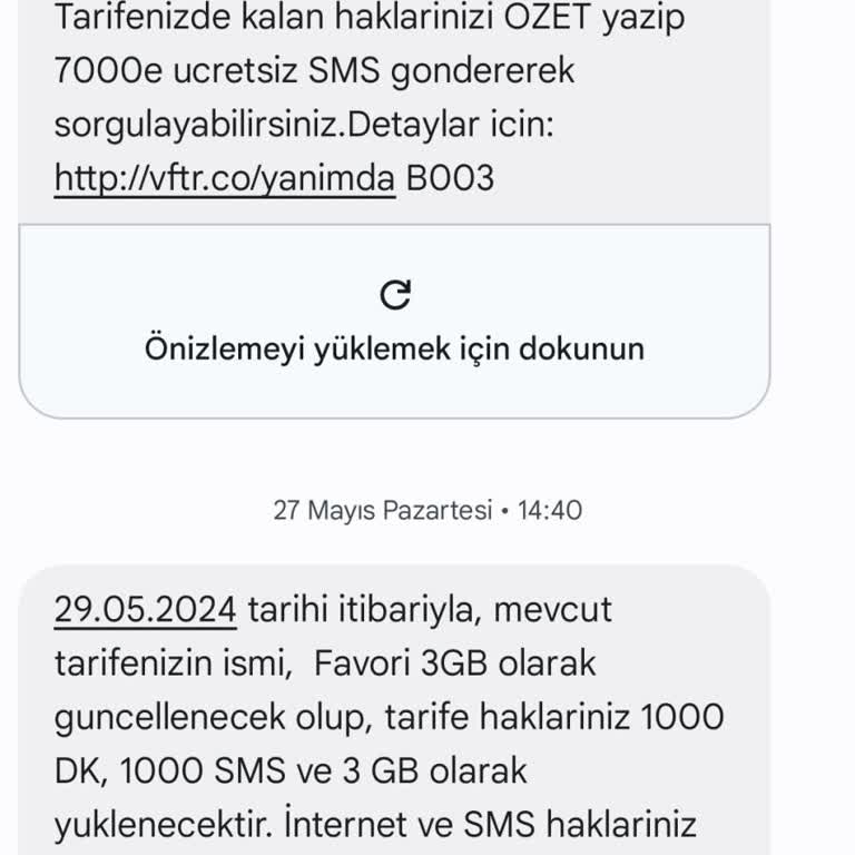 Vodafone İnternet Miktarını Düşürmüş